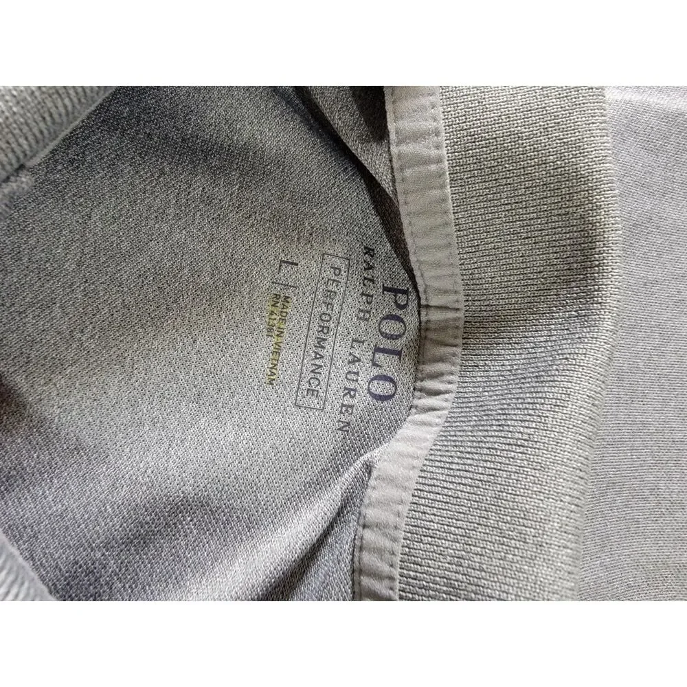 Ralph Lauren Performance Men's Short Sleeve Grey Polo Shirt - Large